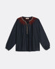 Sun oversize Bluse mit Stickerei