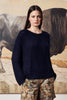 Alaska Seiden-Kashmir Sommerpullover blu