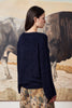 Alaska Seiden-Kashmir Sommerpullover blu
