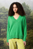 Atena V-Auschnitt Pullover aus reinem Cashmere
