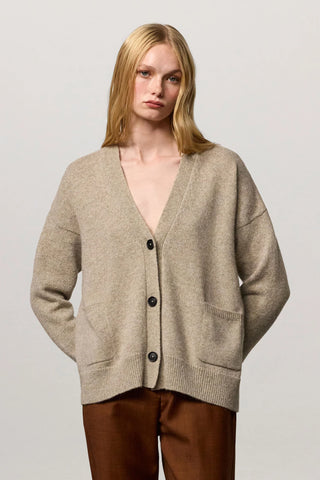 Cardigan Blanca in Kashmir / Alpaka