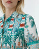Claudia Tribal Botanic Green Hemdblusenkleid