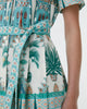 Claudia Tribal Botanic Green Hemdblusenkleid