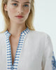 Jenna Astragal Milk Leinen Kaftan