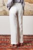 Sarago Leinen Cargohose bianco