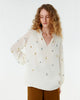 Ilizia Bluse mit handbestickten Motive