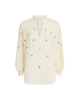 Ilizia Bluse mit handbestickten Motive