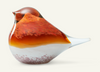 Glasvogel orange/rot