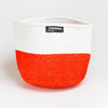 Fair Trade Korb rot / weiss